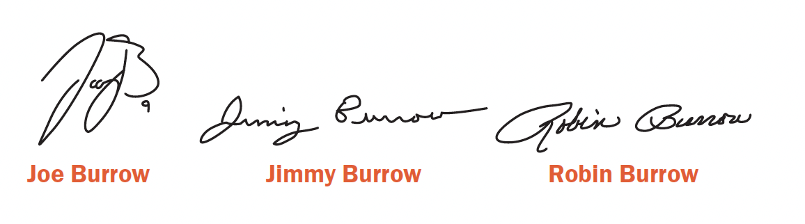 Noah Wyle, Jimmy Burrow, Robin Burrow
